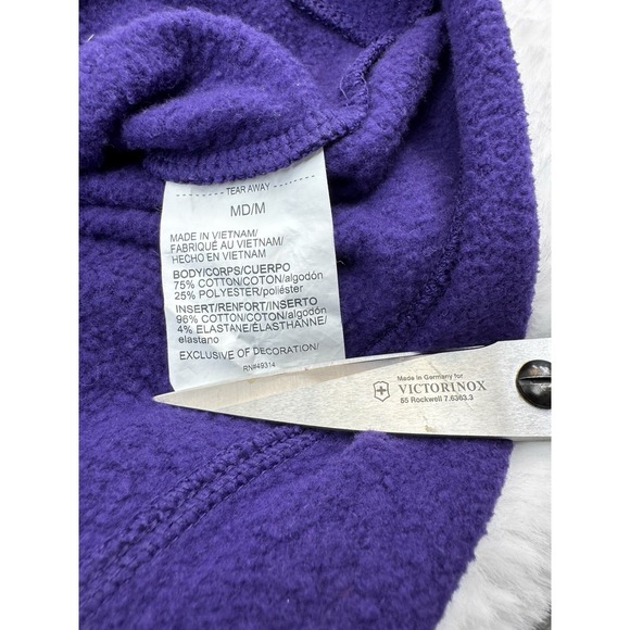 Northwestern Wildcats Hoodie purple Under Armour Jersey Fleece Sweatshirt Size M - Picture 11 of 13